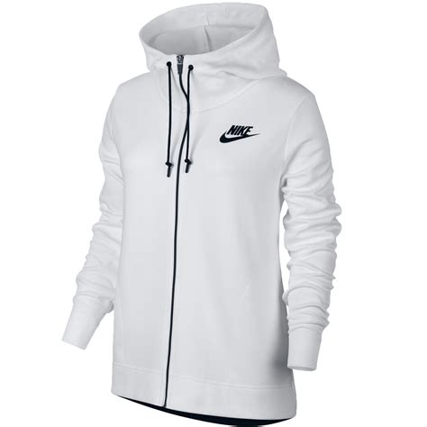 nike sweatjacke damen weiß|nike fleece damen hoodie.